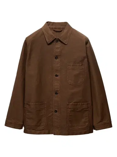 Prada Men's Cotton Blouson Jacket - Brown | Thumbnail 1 Prada Men's Cotton Blouson Jacket - Brown | Thumbnail 1
