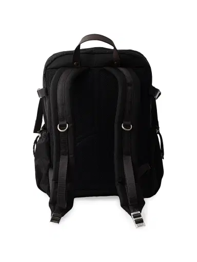 Prada Men's Re-Nylon and Leather Backpack | Thumbnail 3 Prada Men's Re-Nylon and Leather Backpack | Thumbnail 3