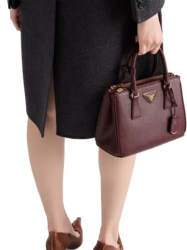 Prada Women's Galleria Saffiano Leather Top Handle Bag - Dark Red | Thumbnail 7 Prada Women's Galleria Saffiano Leather Top Handle Bag - Dark Red | Thumbnail 7