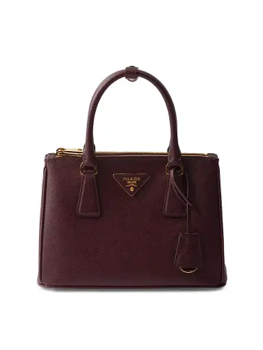 Prada Women's Galleria Saffiano Leather Top Handle Bag - Dark Red | Thumbnail 1 Prada Women's Galleria Saffiano Leather Top Handle Bag - Dark Red | Thumbnail 1