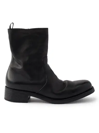 Prada Men's Leather Zipper Boots - Black | Thumbnail 1 Prada Men's Leather Zipper Boots - Black | Thumbnail 1