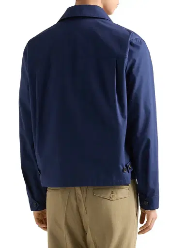Prada Men's Technical Cotton Zipper Blouson Jacket | Thumbnail 4 Prada Men's Technical Cotton Zipper Blouson Jacket | Thumbnail 4