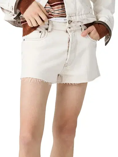 Miu Miu Women's Denim Shorts | Thumbnail 2 Miu Miu Women's Denim Shorts | Thumbnail 2