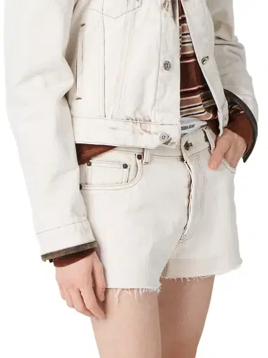 Miu Miu Women's Denim Shorts | Thumbnail 5 Miu Miu Women's Denim Shorts | Thumbnail 5