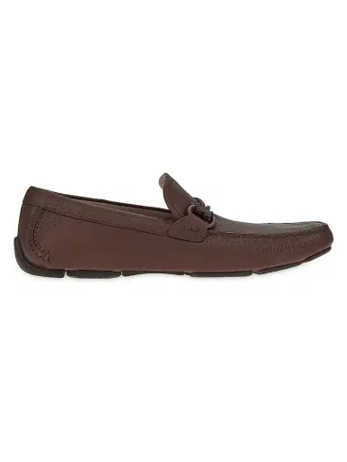 FERRAGAMO Men's Front Four Driver Loafers - Chocolate | Thumbnail 1 FERRAGAMO Men's Front Four Driver Loafers - Chocolate | Thumbnail 1
