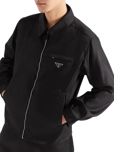 Prada Men's Re-Nylon Blouson Jacket - Black - Size 50 | Thumbnail 4 Prada Men's Re-Nylon Blouson Jacket - Black - Size 50 | Thumbnail 4