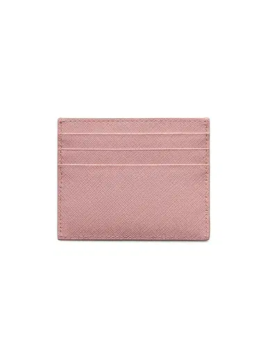 Prada Women's Saffiano Leather Card Holder - Light Pink | Thumbnail 3 Prada Women's Saffiano Leather Card Holder - Light Pink | Thumbnail 3