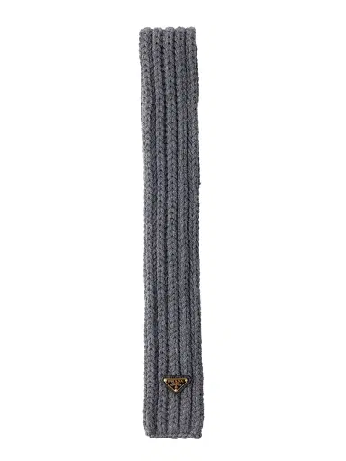 Prada Women's Wool Scarf - Grey | Thumbnail 2 Prada Women's Wool Scarf - Grey | Thumbnail 2