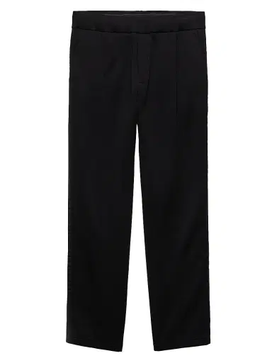 Prada Men's Cotton Fleece Pants with Re-Nylon Details - Black - Size XL | Thumbnail 1 Prada Men's Cotton Fleece Pants with Re-Nylon Details - Black - Size XL | Thumbnail 1