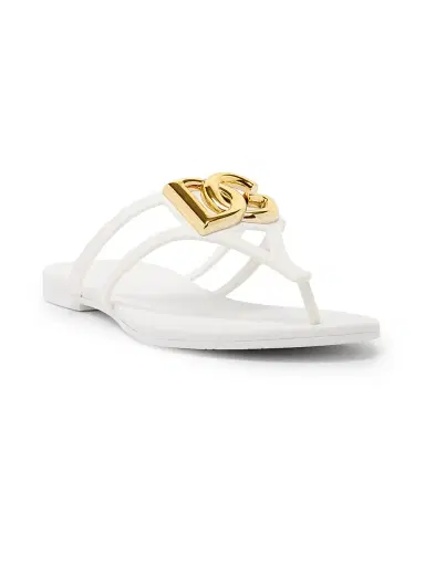 Dolce & Gabbana Women's Logo Jelly Sandals - Bianco | Thumbnail 2 Dolce & Gabbana Women's Logo Jelly Sandals - Bianco | Thumbnail 2