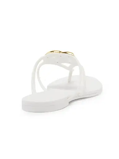 Dolce & Gabbana Women's Logo Jelly Sandals - Bianco | Thumbnail 3 Dolce & Gabbana Women's Logo Jelly Sandals - Bianco | Thumbnail 3