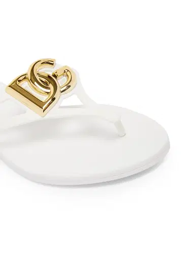 Dolce & Gabbana Women's Logo Jelly Sandals - Bianco | Thumbnail 5 Dolce & Gabbana Women's Logo Jelly Sandals - Bianco | Thumbnail 5