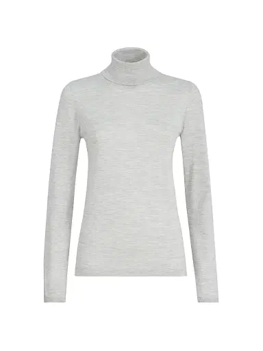 Brunello Cucinelli Women's Cashmere and Silk Lightweight Turtleneck Sweater | Thumbnail 1 Brunello Cucinelli Women's Cashmere and Silk Lightweight Turtleneck Sweater | Thumbnail 1