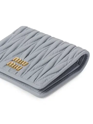 Miu Miu Women's Small Matelassé Nappa Leather Wallet | Thumbnail 4 Miu Miu Women's Small Matelassé Nappa Leather Wallet | Thumbnail 4