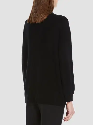 Max Mara Women's Wool and Cashmere Jumper - Black | Thumbnail 3 Max Mara Women's Wool and Cashmere Jumper - Black | Thumbnail 3