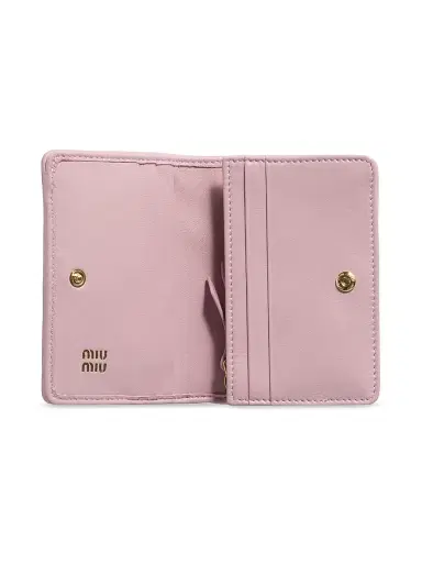Miu Miu Women's Small Matelassé Nappa Leather Wallet | Thumbnail 4 Miu Miu Women's Small Matelassé Nappa Leather Wallet | Thumbnail 4