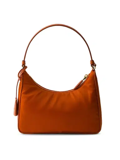 Prada Women's Re-Edition 2005 Re-Nylon and Saffiano Mini Shoulder Bag - Orange | Thumbnail 3 Prada Women's Re-Edition 2005 Re-Nylon and Saffiano Mini Shoulder Bag - Orange | Thumbnail 3