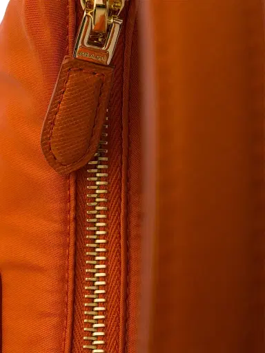 Prada Women's Re-Edition 2005 Re-Nylon and Saffiano Mini Shoulder Bag - Orange | Thumbnail 6 Prada Women's Re-Edition 2005 Re-Nylon and Saffiano Mini Shoulder Bag - Orange | Thumbnail 6