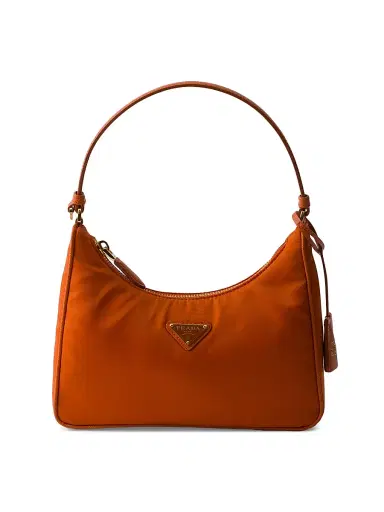 Prada Women's Re-Edition 2005 Re-Nylon and Saffiano Mini Shoulder Bag - Orange | Thumbnail 1 Prada Women's Re-Edition 2005 Re-Nylon and Saffiano Mini Shoulder Bag - Orange | Thumbnail 1