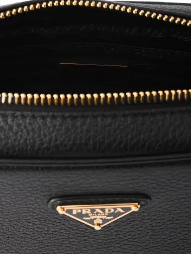 Prada Women's Leather Mini Shoulder Bag - Black | Thumbnail 4 Prada Women's Leather Mini Shoulder Bag - Black | Thumbnail 4