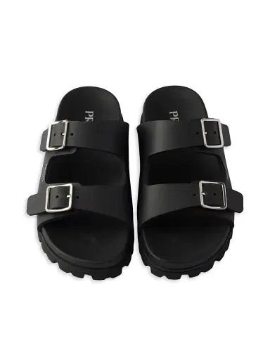 Prada Women's Rubber Strap Slides - Black - Size 11 | Thumbnail 2 Prada Women's Rubber Strap Slides - Black - Size 11 | Thumbnail 2