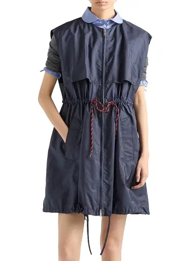 Prada Women's Sleeveless Nylon Mini-Dress | Thumbnail 2 Prada Women's Sleeveless Nylon Mini-Dress | Thumbnail 2