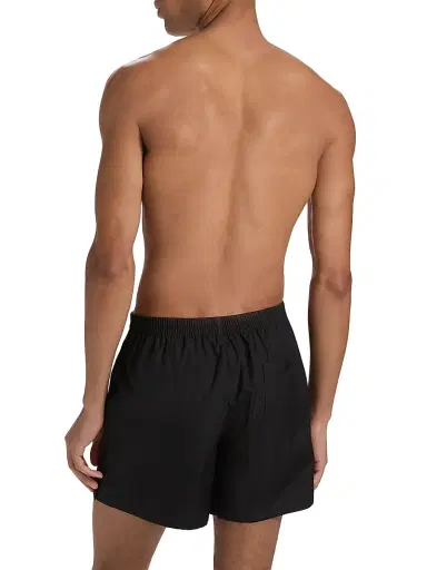 Dolce & Gabbana Men's Sporty Cotton Poplin Boxer Shorts - Nero - Size Small | Thumbnail 4 Dolce & Gabbana Men's Sporty Cotton Poplin Boxer Shorts - Nero - Size Small | Thumbnail 4