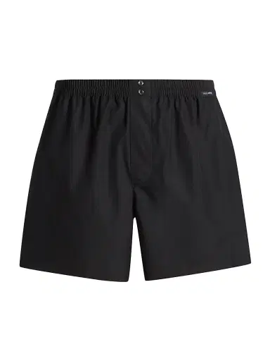 Dolce & Gabbana Men's Sporty Cotton Poplin Boxer Shorts - Nero - Size Small | Thumbnail 1 Dolce & Gabbana Men's Sporty Cotton Poplin Boxer Shorts - Nero - Size Small | Thumbnail 1