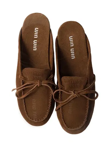 Miu Miu Women's Suede Mules - Brown | Thumbnail 2 Miu Miu Women's Suede Mules - Brown | Thumbnail 2