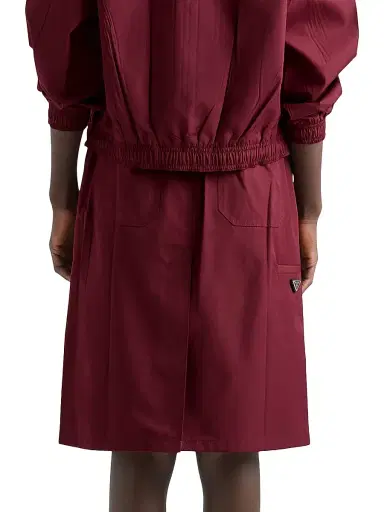 Prada Women's Poplin Skirt - Dark Red | Thumbnail 4 Prada Women's Poplin Skirt - Dark Red | Thumbnail 4