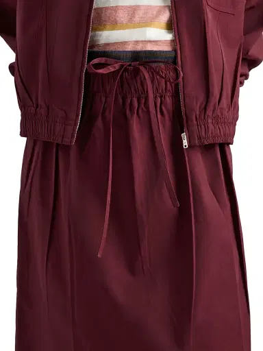 Prada Women's Poplin Skirt - Dark Red | Thumbnail 5 Prada Women's Poplin Skirt - Dark Red | Thumbnail 5