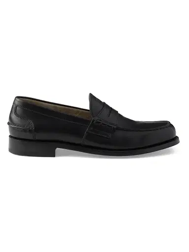 Prada Men's Leather Loafers - Black | Thumbnail 1 Prada Men's Leather Loafers - Black | Thumbnail 1