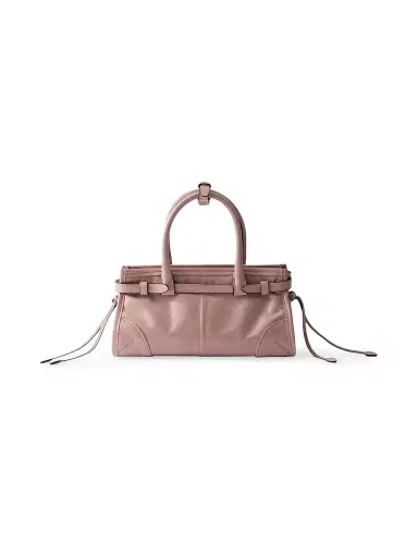 Prada Women's Bonnie Leather Mini Top Handle Bag - Pink | Thumbnail 3 Prada Women's Bonnie Leather Mini Top Handle Bag - Pink | Thumbnail 3