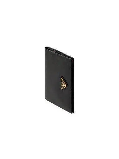 Prada Women's Saffiano Leather Passport Holder - Black | Thumbnail 3 Prada Women's Saffiano Leather Passport Holder - Black | Thumbnail 3