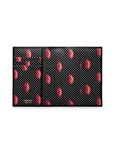 Prada Women's Saffiano Leather Passport Holder - Black | Thumbnail 4 Prada Women's Saffiano Leather Passport Holder - Black | Thumbnail 4