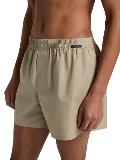 Dolce & Gabbana Men's Sporty Cotton Poplin Boxer Shorts - Beige - Size Medium | Thumbnail 5 Dolce & Gabbana Men's Sporty Cotton Poplin Boxer Shorts - Beige - Size Medium | Thumbnail 5