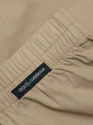 Dolce & Gabbana Men's Sporty Cotton Poplin Boxer Shorts - Beige - Size Medium | Thumbnail 6 Dolce & Gabbana Men's Sporty Cotton Poplin Boxer Shorts - Beige - Size Medium | Thumbnail 6