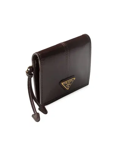 Prada Women's Leather Wallet - Dark Brown | Thumbnail 3 Prada Women's Leather Wallet - Dark Brown | Thumbnail 3
