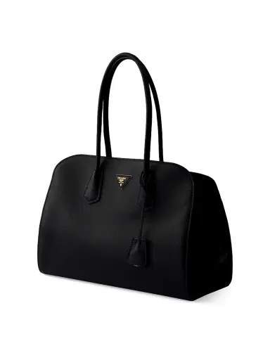Prada Women's Leather Tote Bag - Black | Thumbnail 2 Prada Women's Leather Tote Bag - Black | Thumbnail 2