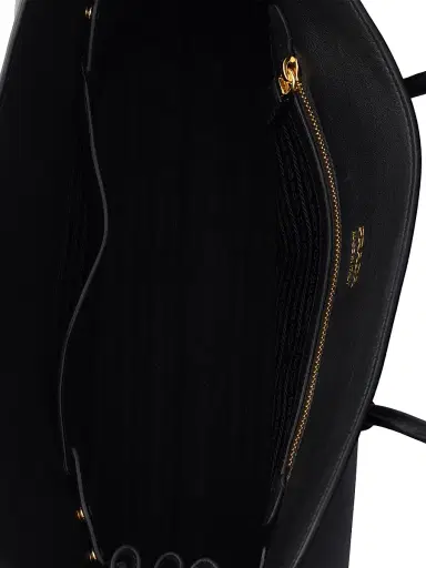 Prada Women's Leather Tote Bag - Black | Thumbnail 4 Prada Women's Leather Tote Bag - Black | Thumbnail 4
