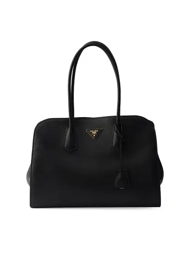 Prada Women's Leather Tote Bag - Black | Thumbnail 1 Prada Women's Leather Tote Bag - Black | Thumbnail 1