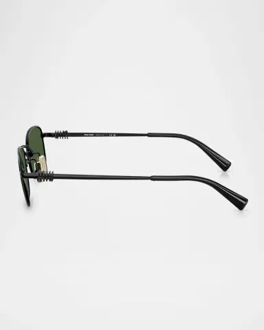 Miu Miu MUA53S Rectangular Metal Sunglasses | Thumbnail 2 Miu Miu MUA53S Rectangular Metal Sunglasses | Thumbnail 2