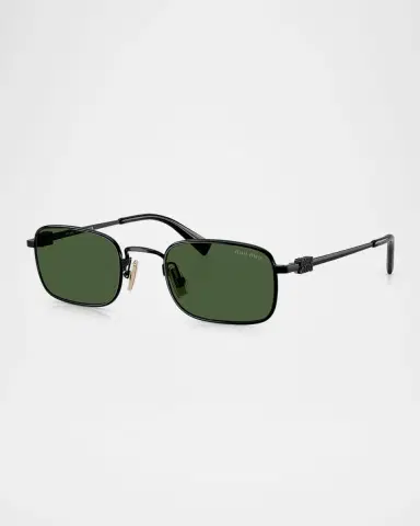 Miu Miu MUA53S Rectangular Metal Sunglasses | Thumbnail 3 Miu Miu MUA53S Rectangular Metal Sunglasses | Thumbnail 3