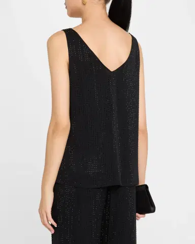 Ungaro Sleeveless Rhinestone Blouse | Thumbnail 3 Ungaro Sleeveless Rhinestone Blouse | Thumbnail 3