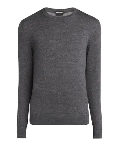 Tom Ford Men's Fine Gauge Wool Crewneck Sweater | Thumbnail 1 Tom Ford Men's Fine Gauge Wool Crewneck Sweater | Thumbnail 1