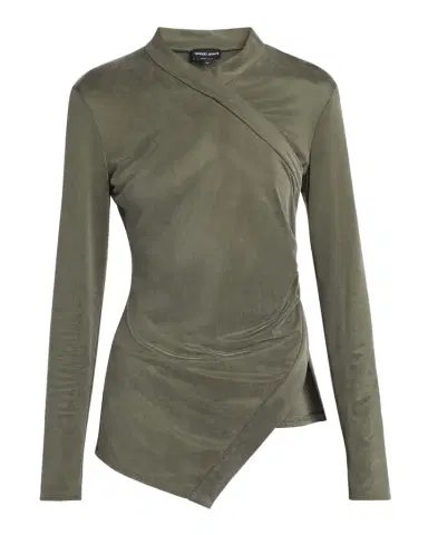 Giorgio Armani Asymmetric Jersey Long-Sleeve Top | Thumbnail 1 Giorgio Armani Asymmetric Jersey Long-Sleeve Top | Thumbnail 1