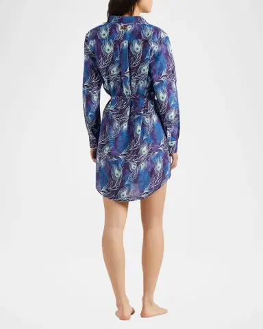 Vilebrequin Eyes of the Wind Cotton-Silk Shirtdress | Thumbnail 2 Vilebrequin Eyes of the Wind Cotton-Silk Shirtdress | Thumbnail 2