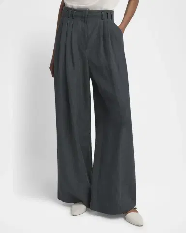 Giorgio Armani Pleated Wide-Leg Linen Trousers | Thumbnail 5 Giorgio Armani Pleated Wide-Leg Linen Trousers | Thumbnail 5