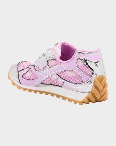Bottega Veneta Men's Orbit Technical Fishnet Sneakers | Thumbnail 3 Bottega Veneta Men's Orbit Technical Fishnet Sneakers | Thumbnail 3