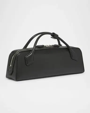 ALAÏA Le Teckel Top-Handle Bag in Grained Leather | Thumbnail 2 ALAÏA Le Teckel Top-Handle Bag in Grained Leather | Thumbnail 2